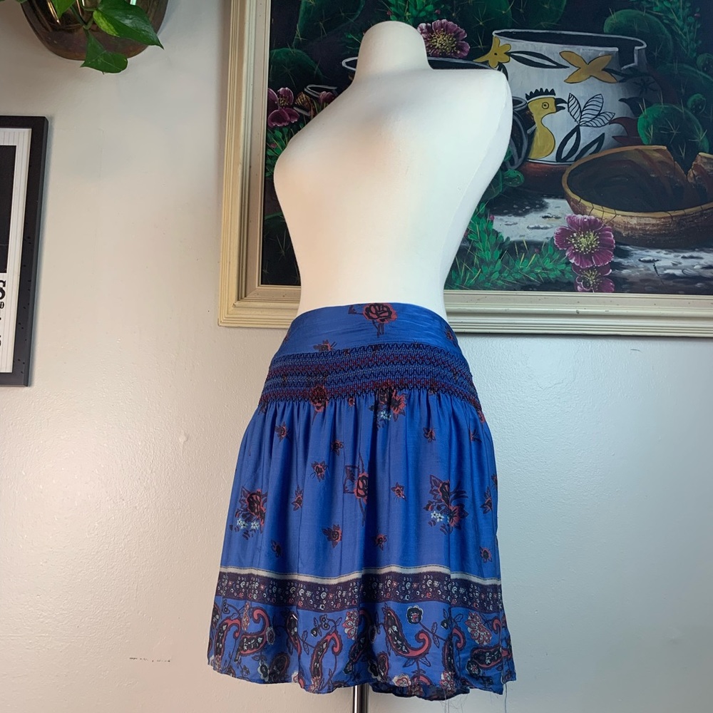 Free people floral smocked skirt or shirt